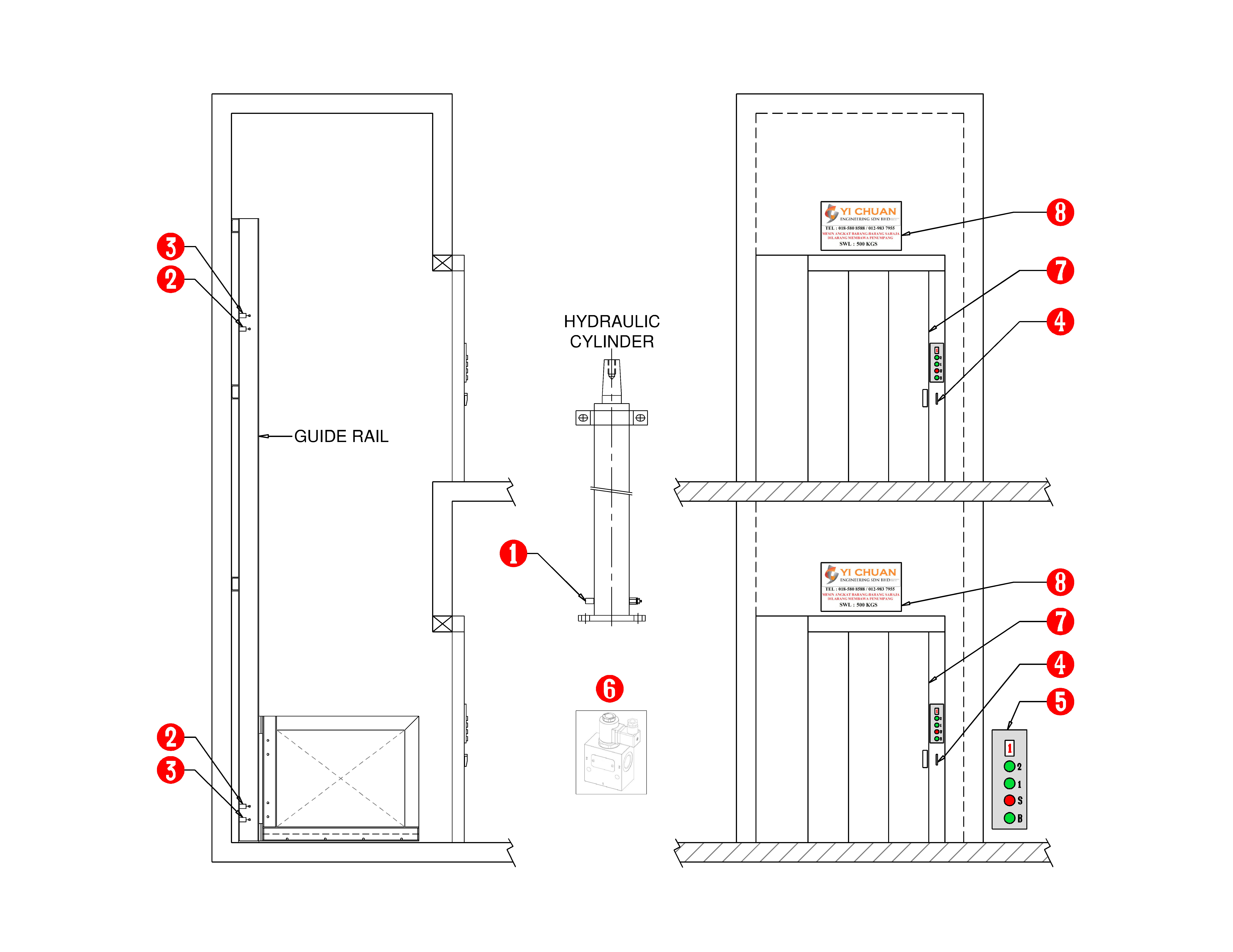 elevator sketch interior isolated, vector Stock Vector | Adobe Stock